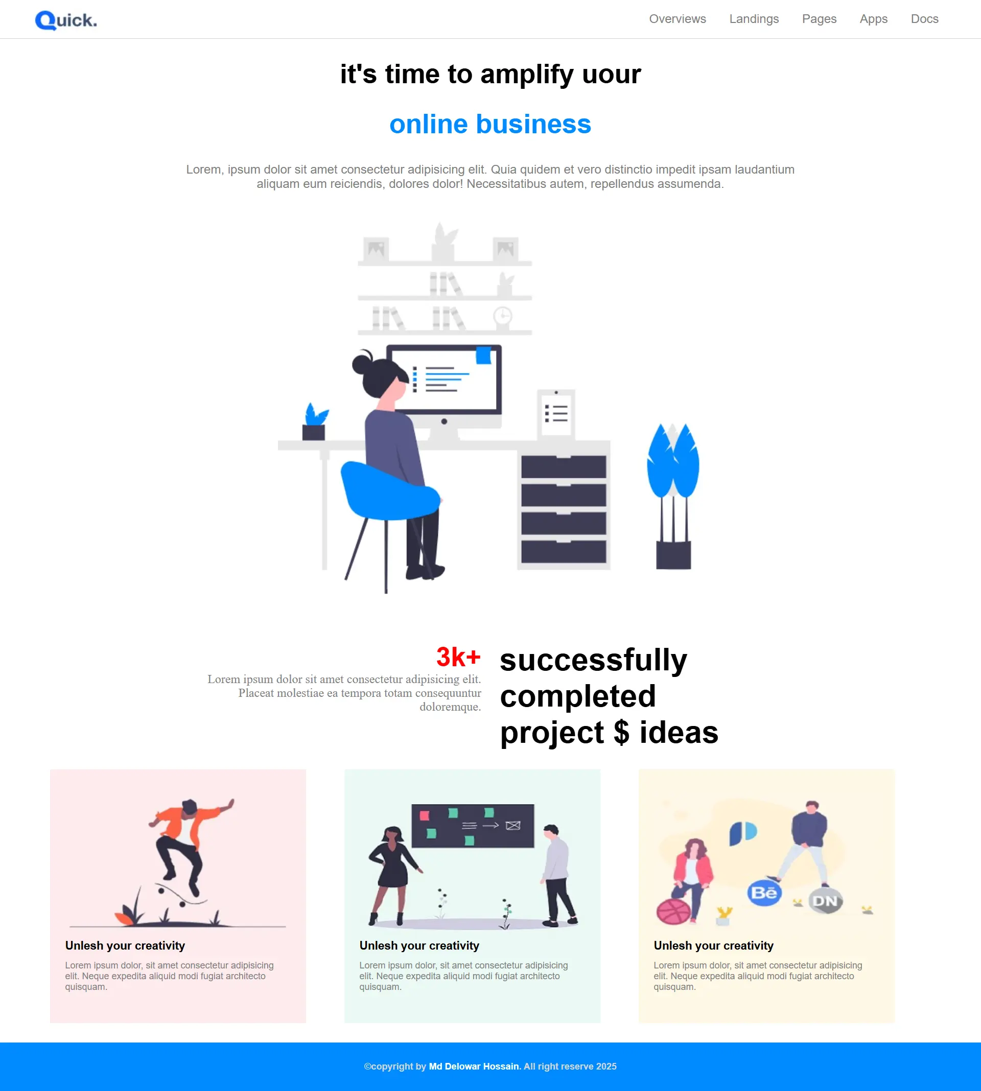 Simple Landing page design - landingpage
