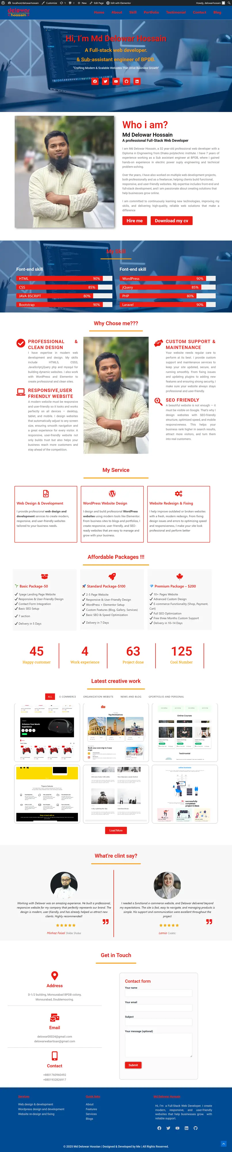 Portfolio Website Design - webdesign